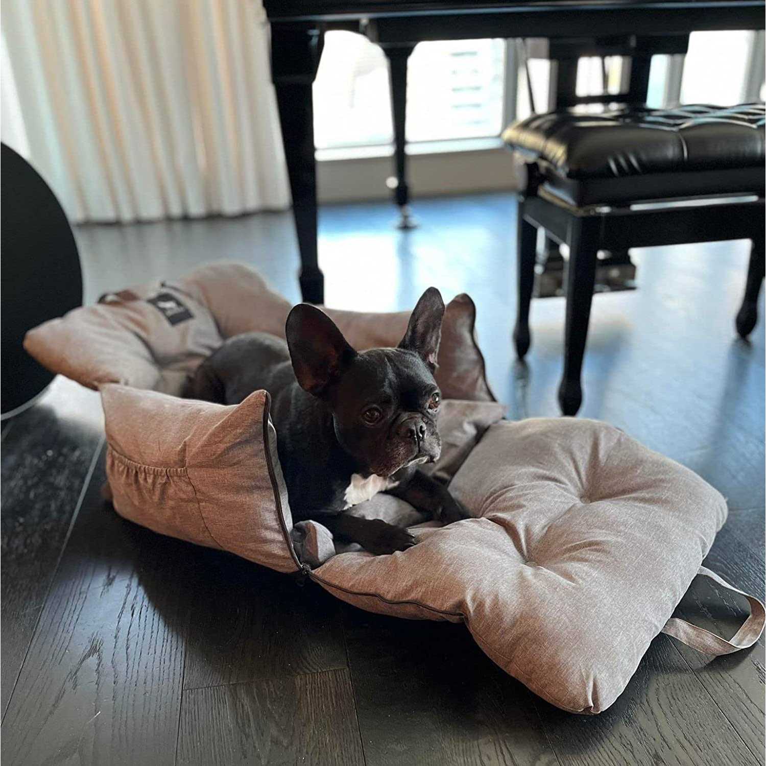 JACKO & CO Premium Dog Car Seat & Booster Seat for Small & Medium Pets Under 35lbs - Healthber