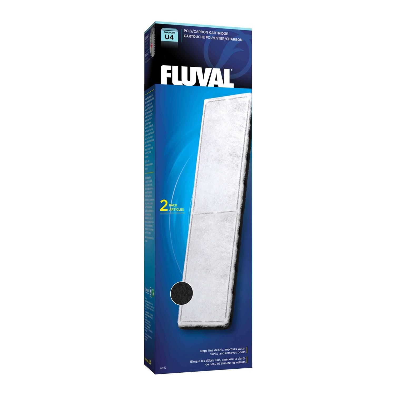 Fluval Underwater Filter Stage 2 Poly-Carbon Cartridges U4 - Healthber