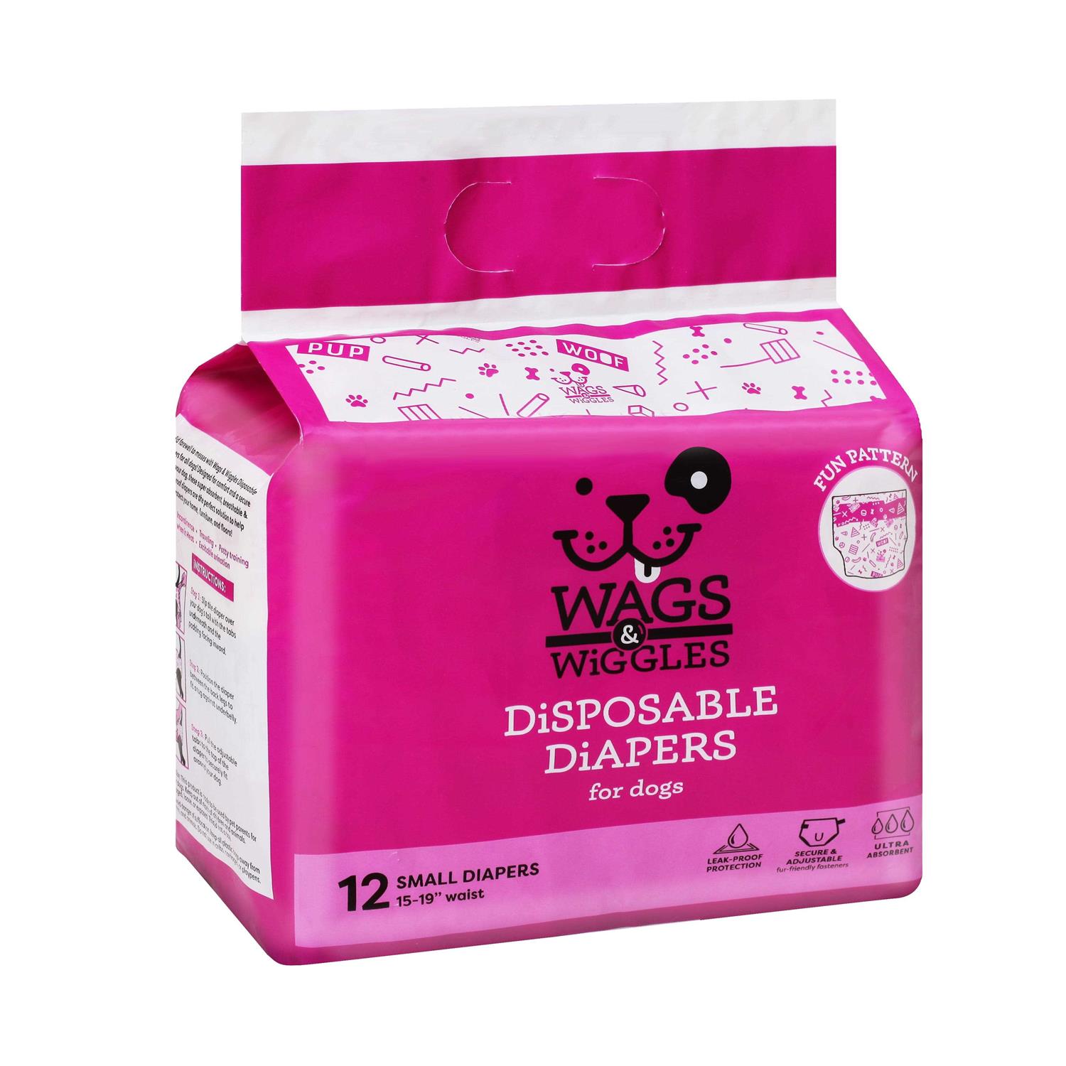 Wags & Wiggles Female Dog Diapers Doggie Diapers for Female Dogs - Healthber