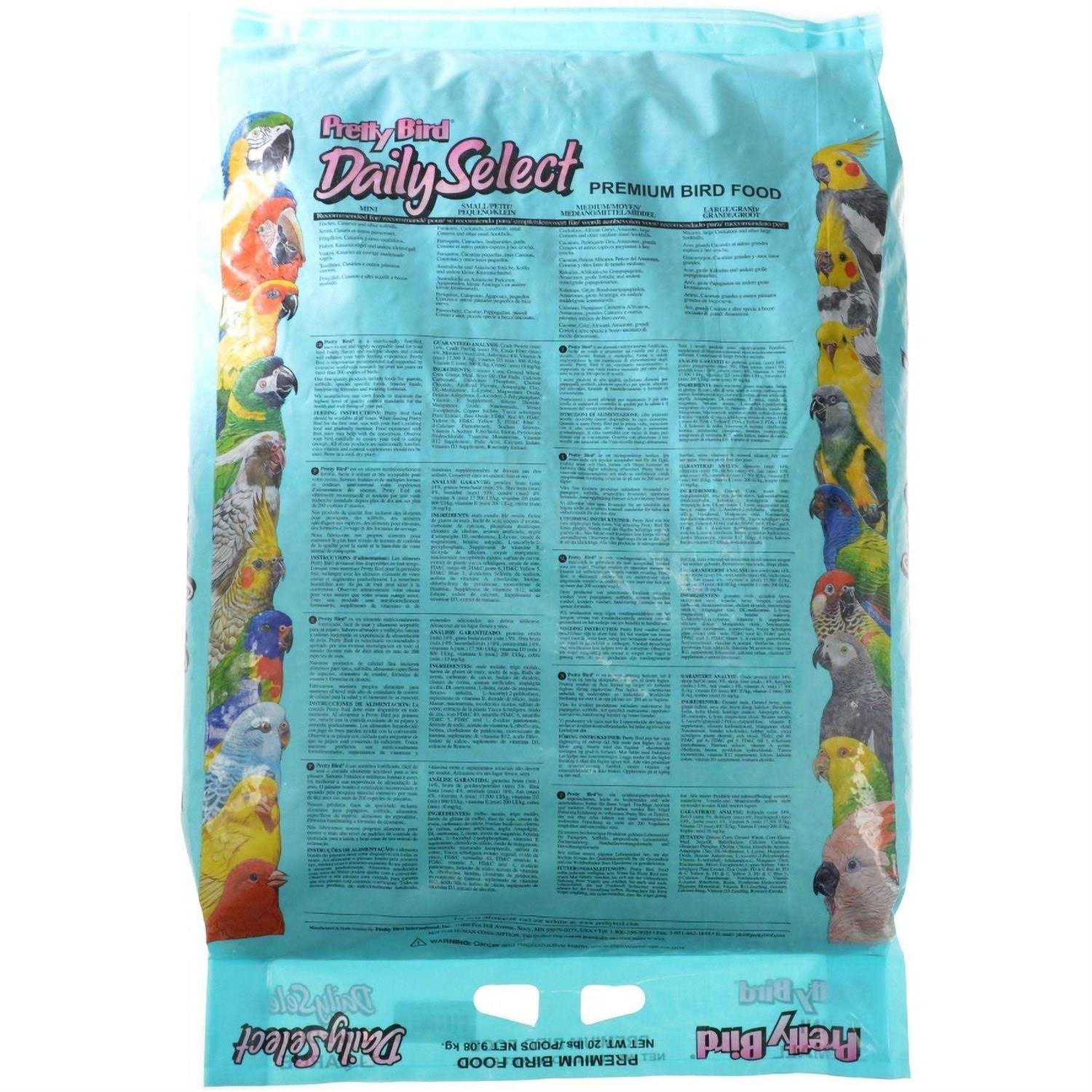 Pretty Bird Daily Select Premium Bird Food - Healthber
