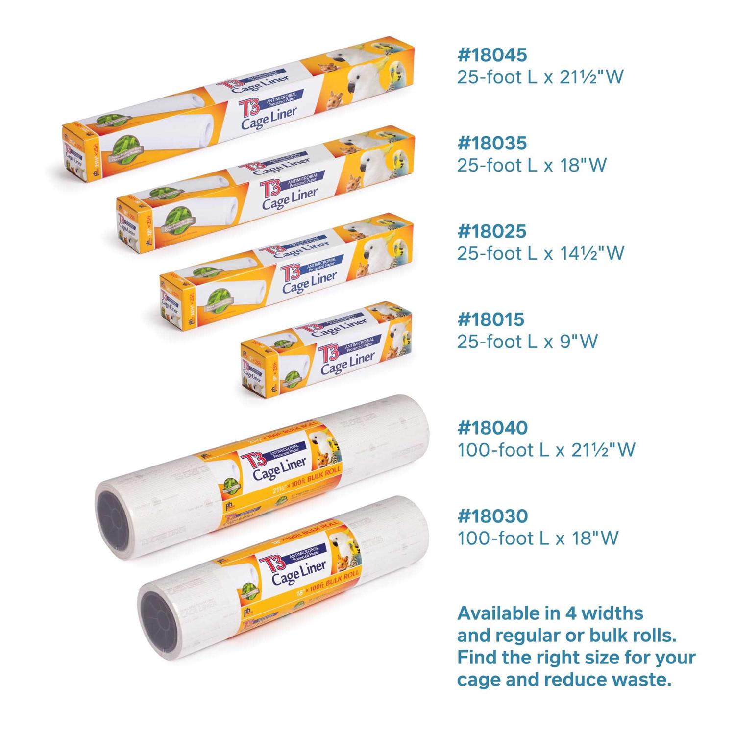 Prevue T3 Antimicrobial Cage Liner Bird - Healthber