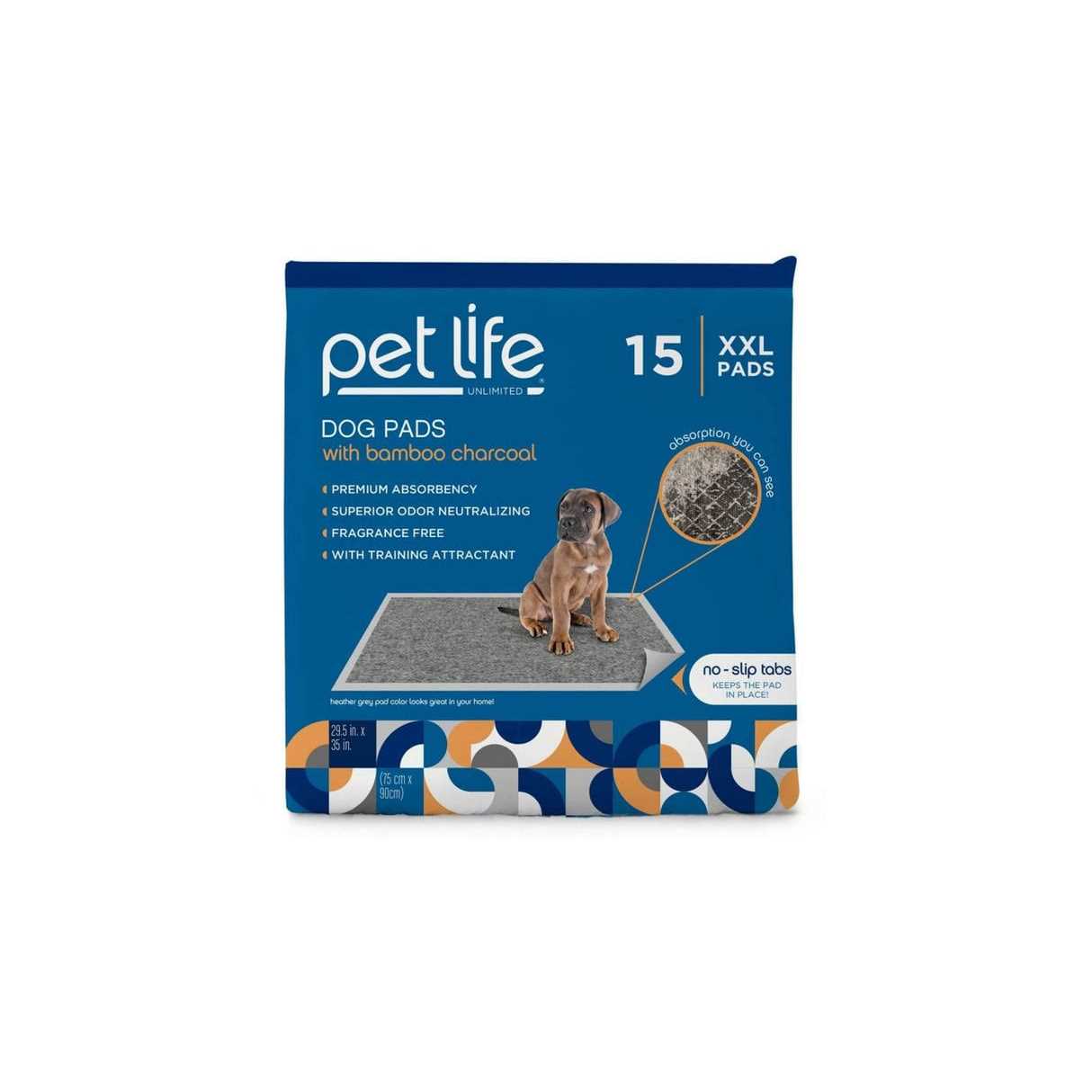 Pet Life Unlimited PL Odor Controlling Training Pads with Charcoal - Healthber