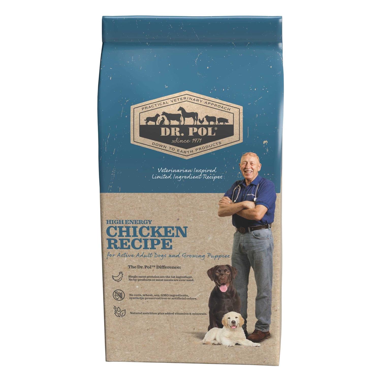 Dr. Pol High Energy Chicken Recipe Dry Dog Food - Healthber