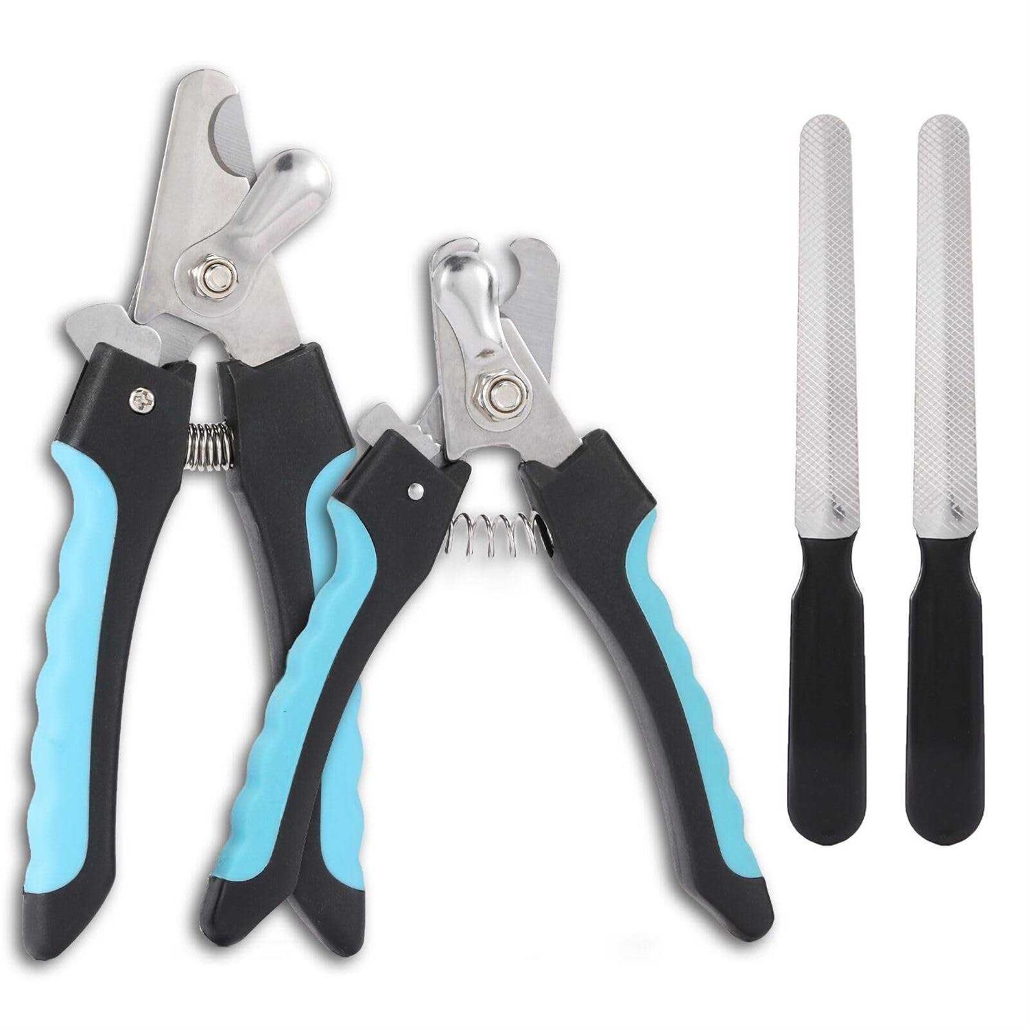 KABUDA 2 Pack Pet Nail Trimmer Clipper Set with 2 Nail Files Dog Nail Clippers for Small - Healthber