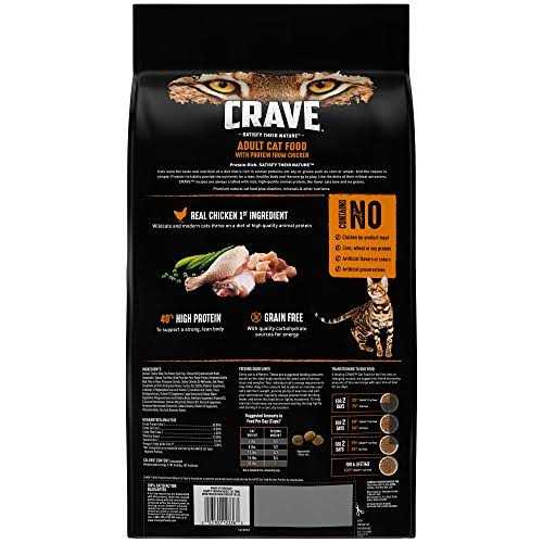 Crave Chicken Adult Protein Grain Free Dry Cat Food - Healthber