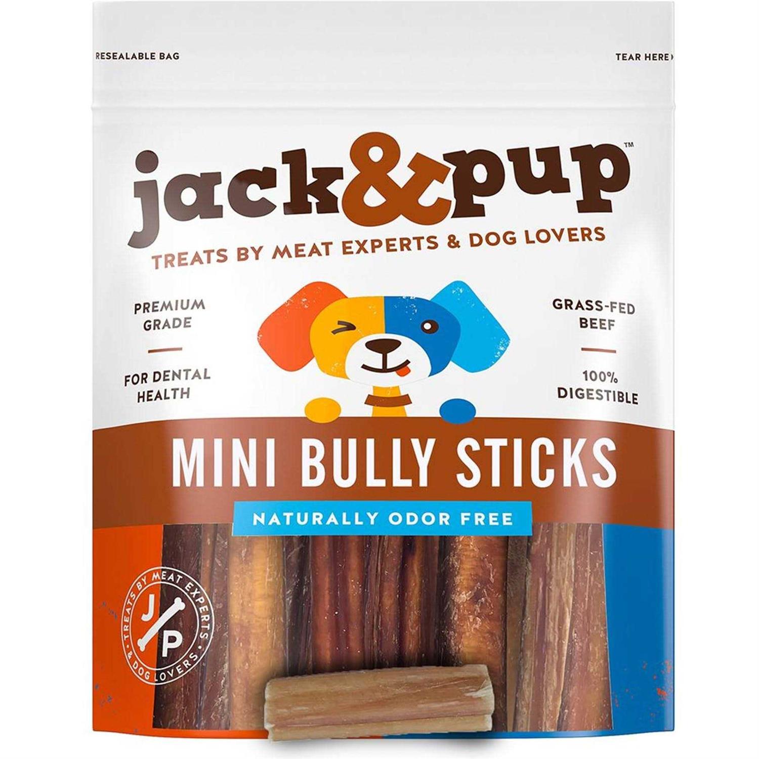 Jack & Pup Bully Sticks Bites Dog Treats - Healthber