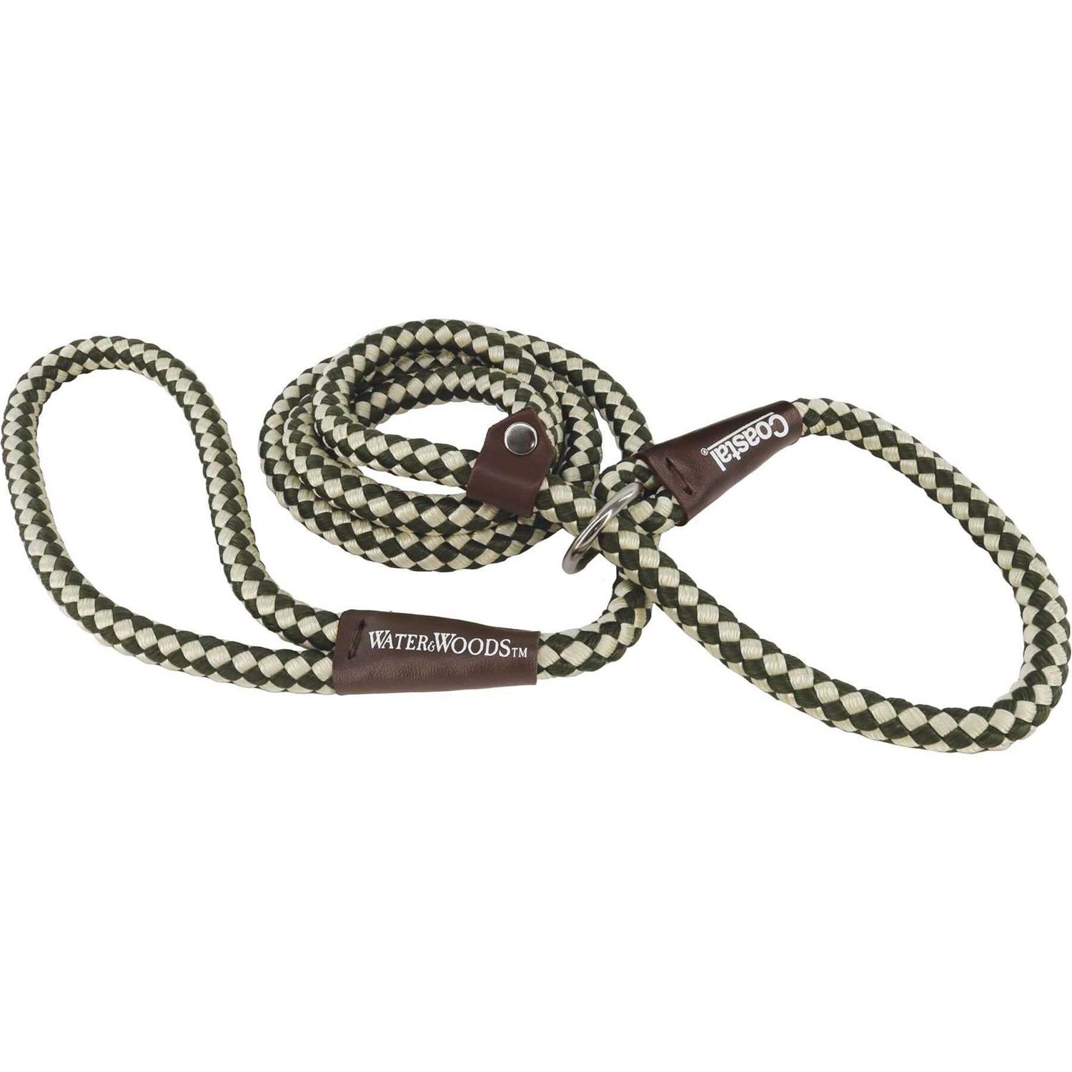 Water & Woods Braided Rope Dog Slip Leash - Healthber