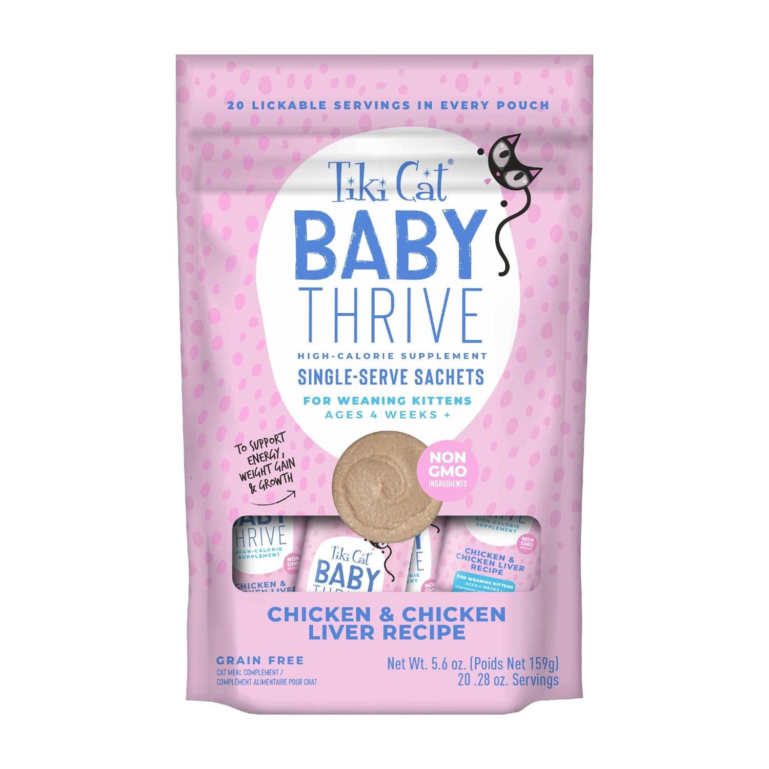 Tiki Cat Baby Thrive Chicken & Chicken Liver Recipe Wet Cat Food - Healthber