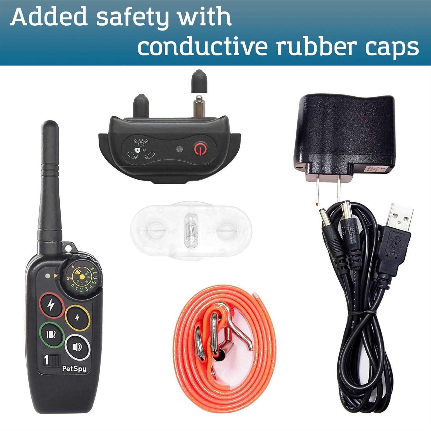 PetSpy Premium Dog Training Shock Collar for Dogs with Vibration Shock and Beep - Healthber