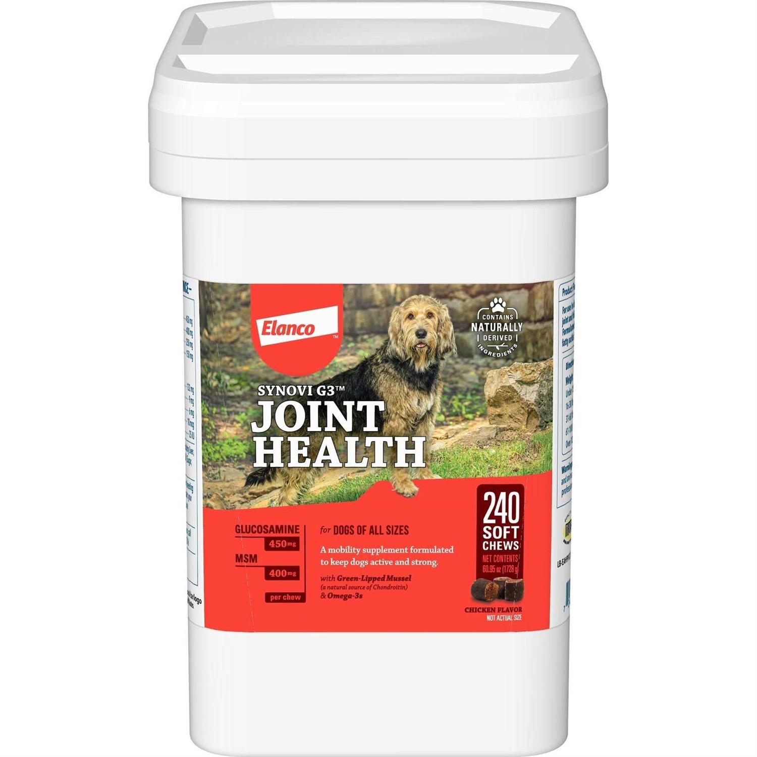Synovi G3 Soft Chews Joint Supplement for Dogs - Healthber