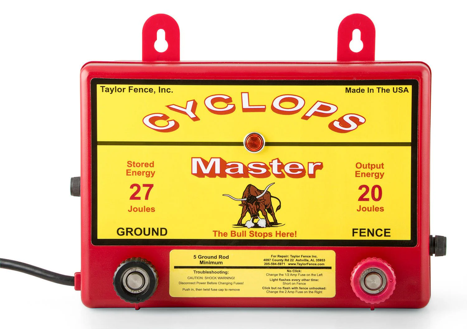 Cyclops Master 20 Joule AC Fence Charger - Healthber
