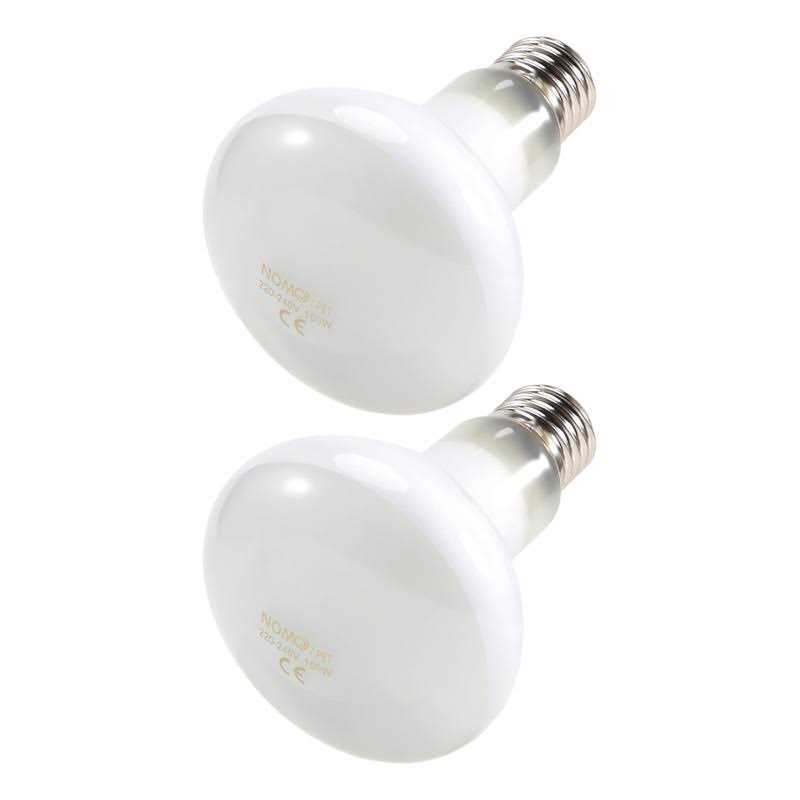 NOMOYPET 2 Pack Reptile Uvb Uva Heat Lamp Bulb For Truly Like Heat For Reptile - Healthber