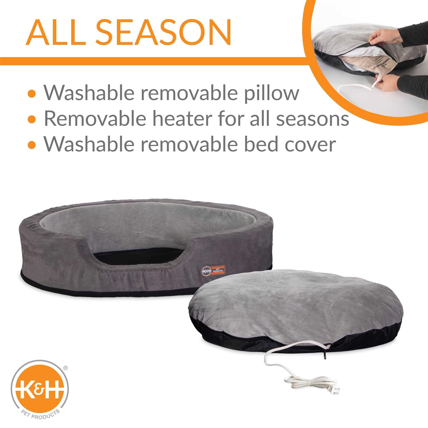 K&H Pet Products Thermo-Snuggly Sleeper Heated Bed - Healthber
