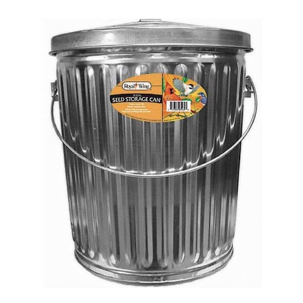 Royal Wing 90263 Pet Supplies 10 Gallons Capacity Bird Seed Storage Container - Healthber