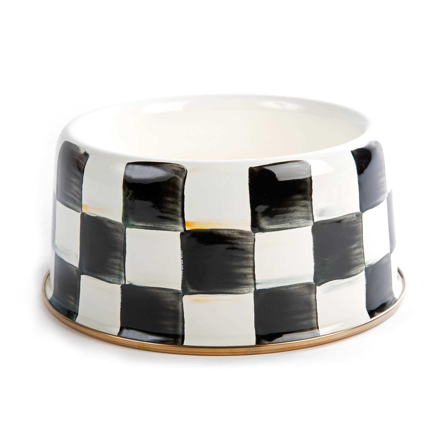 MacKenzie-Childs Check Pet Dish - Healthber