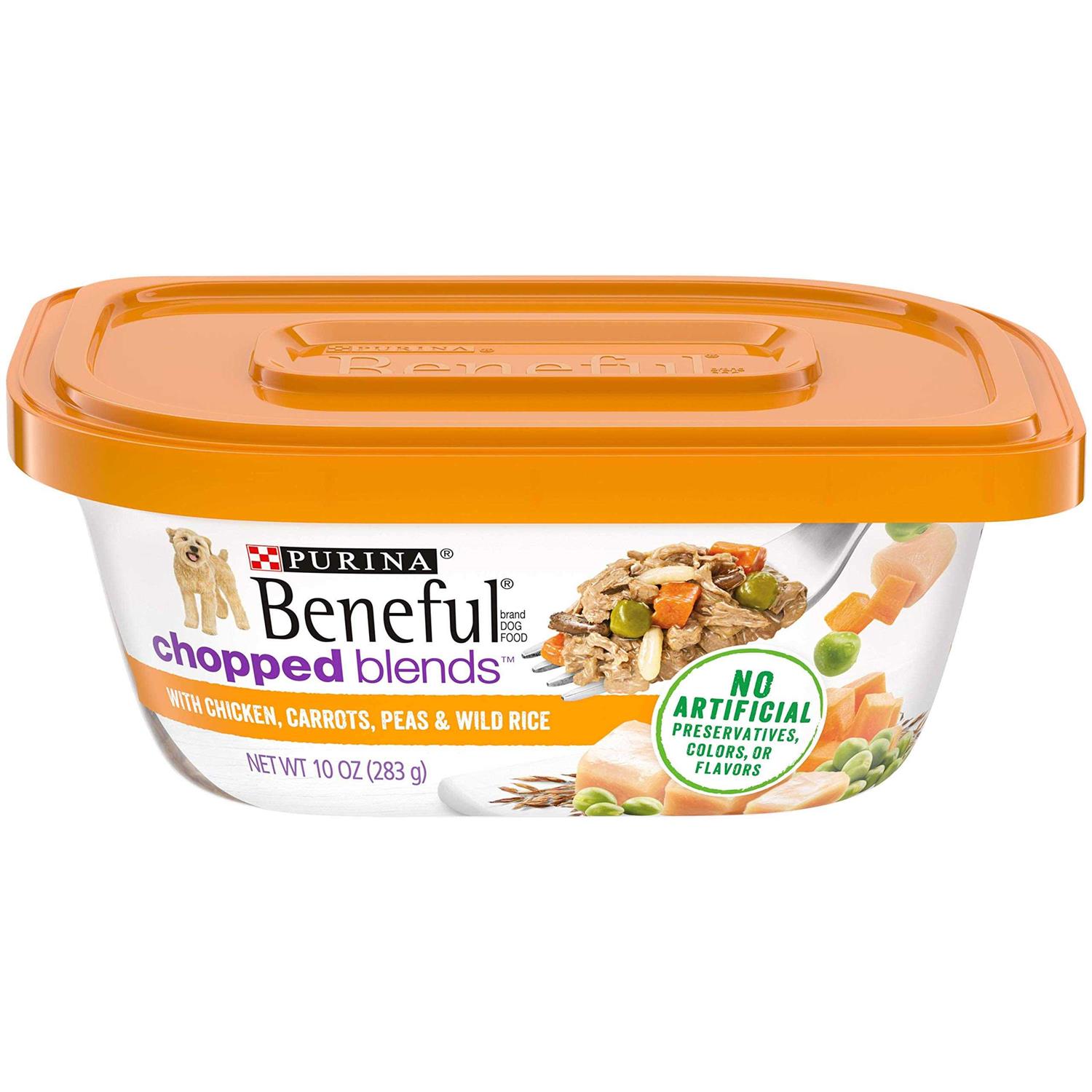 Purina Beneful Chopped Blends With Chicken Carrots Peas & Wild Rice Wet Dog Food - Healthber