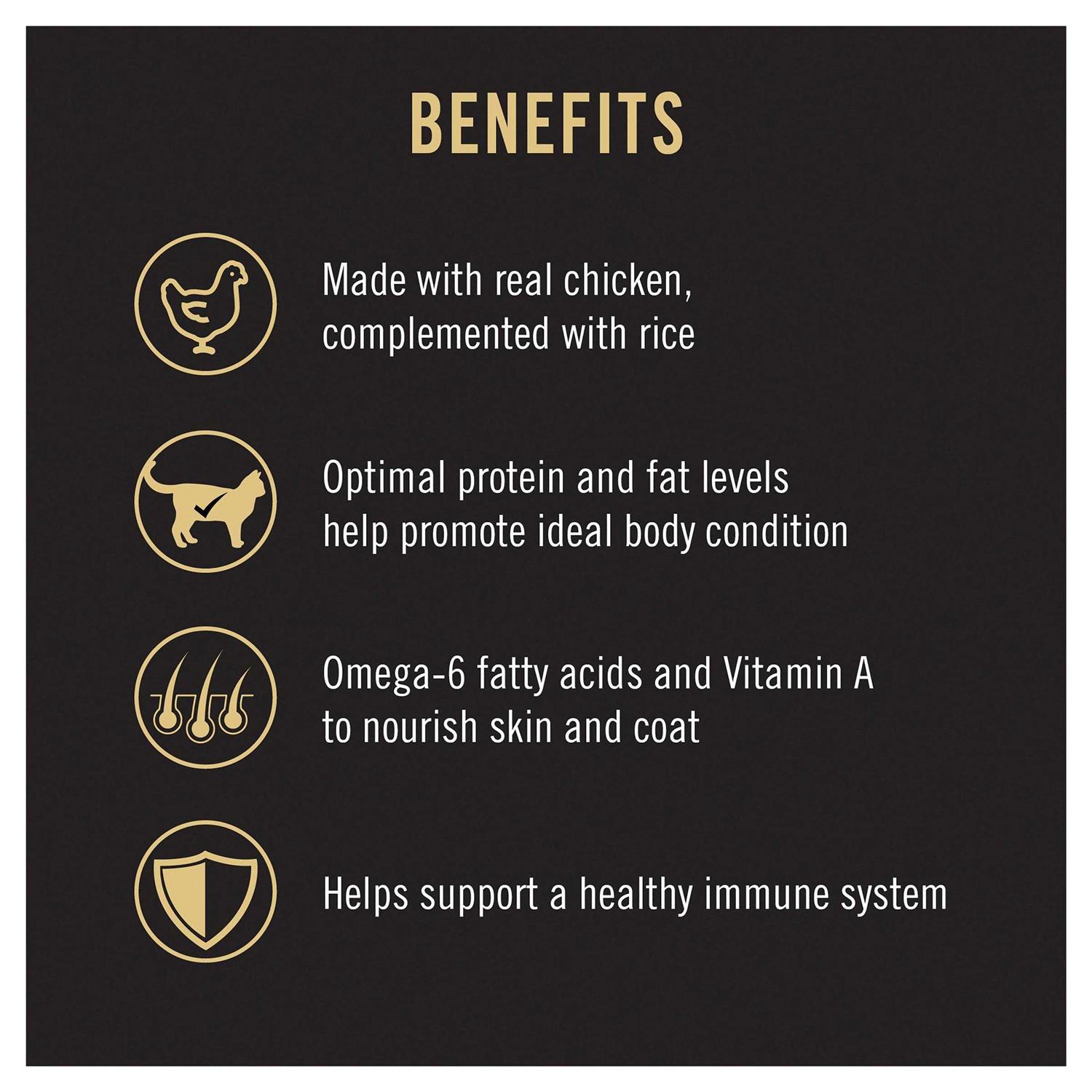 Purina Pro Plan Adult Cat Food Chicken & Rice Entree - Healthber