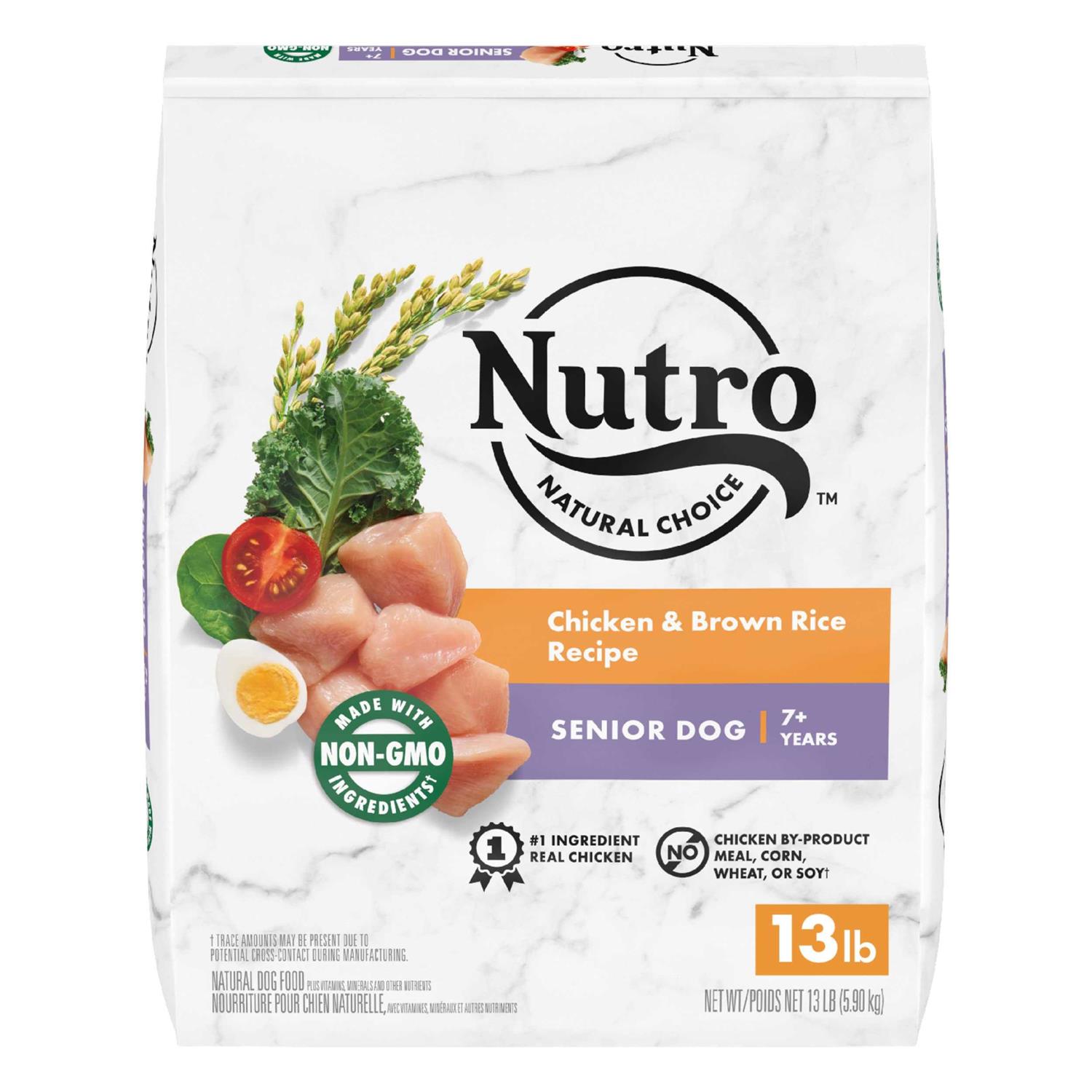 Nutro Natural Choice Chicken & Brown Rice Senior Dry Dog Food - Healthber
