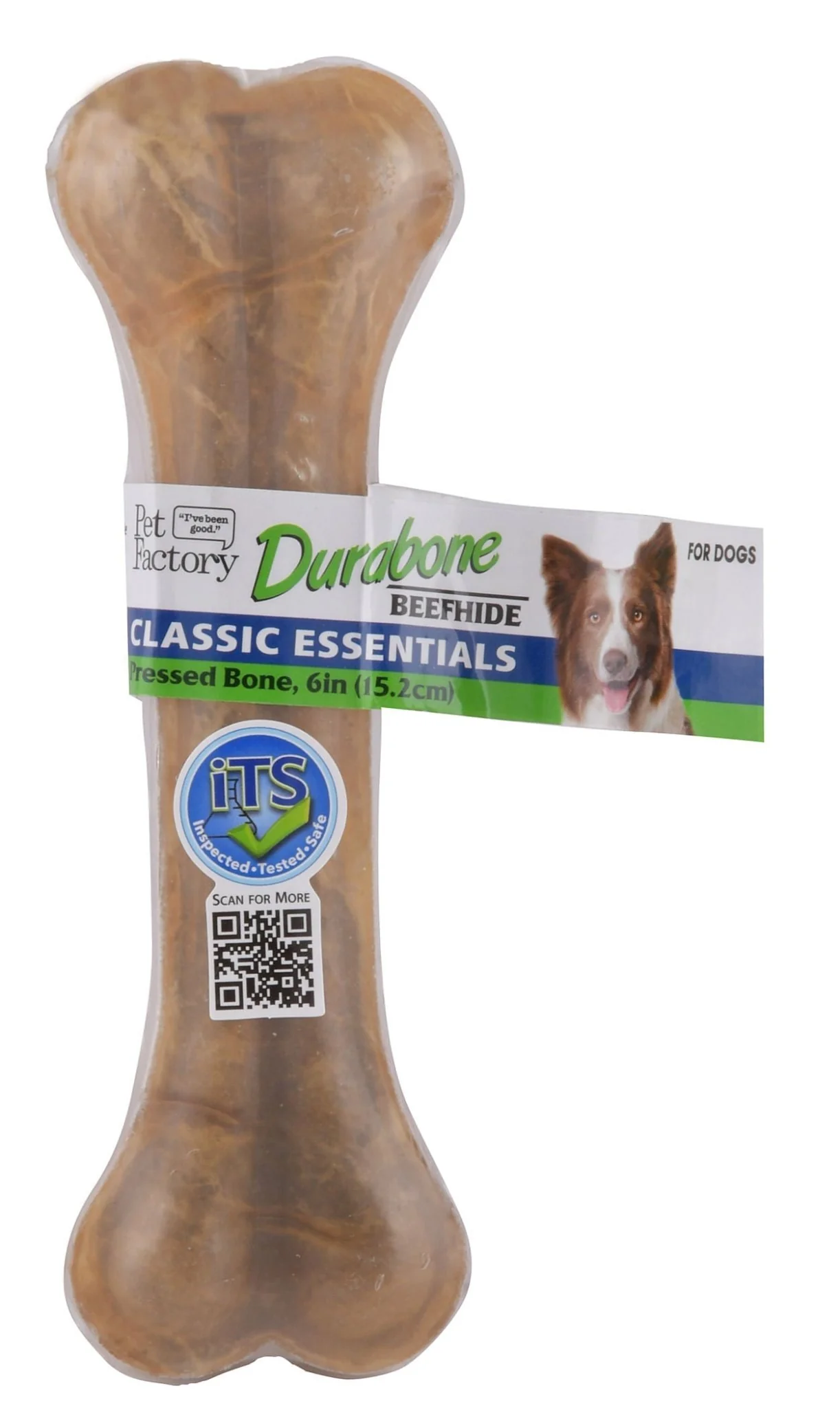 Pet Factory Natural Pressed Rawhide Bones - Healthber