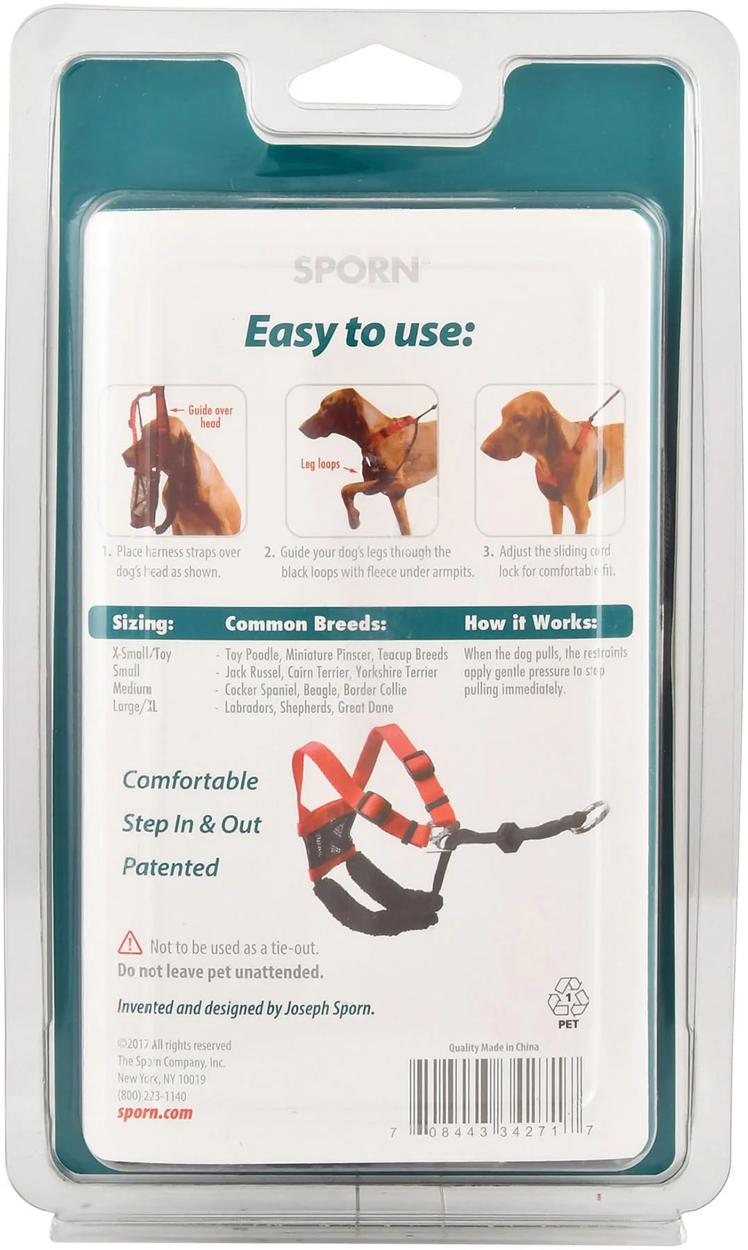 Sporn Non-Pulling Mesh Harness, Small - Healthber