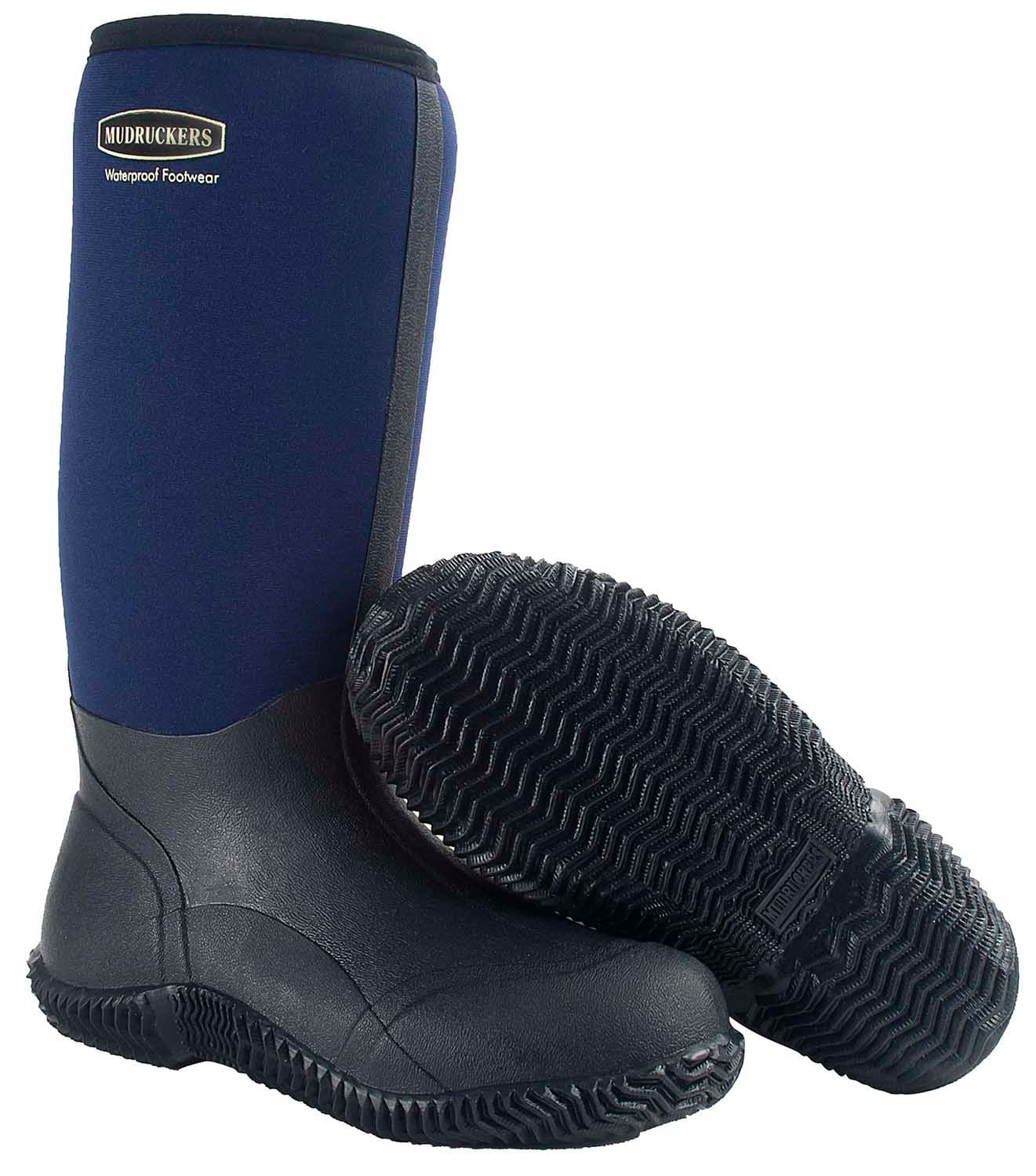 Navy Mudruckers Waterproof Tall Boots - Healthber