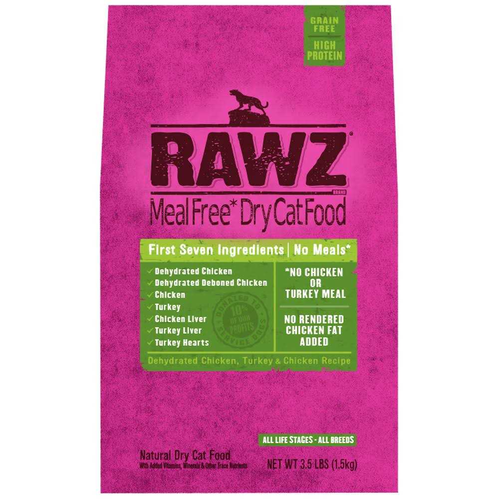 RAWZ Cat Meal Free Dehydrated Turkey & Chicken Recipe Dry Cat Food - Healthber
