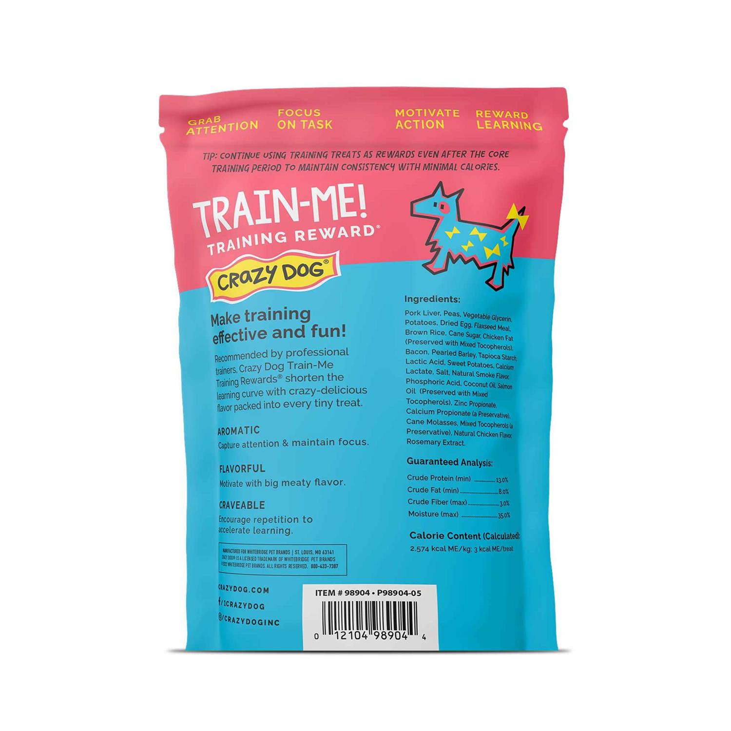 Crazy Dog Train-Me! Bacon Training Reward Dog Treats - Healthber