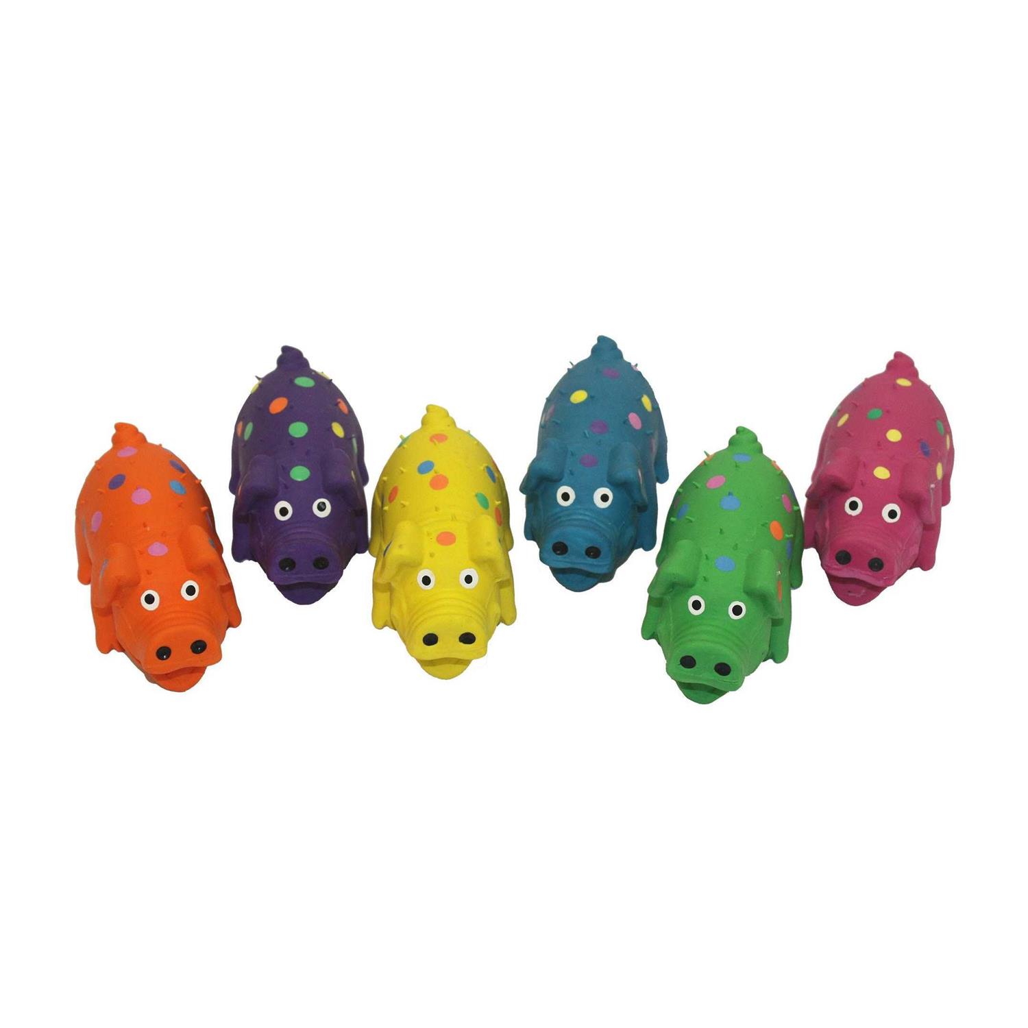 Multipet Globlet Latex Pig Dog Toy - Healthber