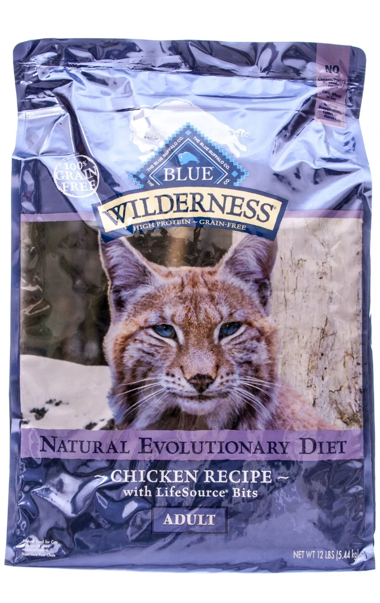 Blue Wilderness (Grain-Free) Adult Cat Food, Chicken, 12 lb - Healthber