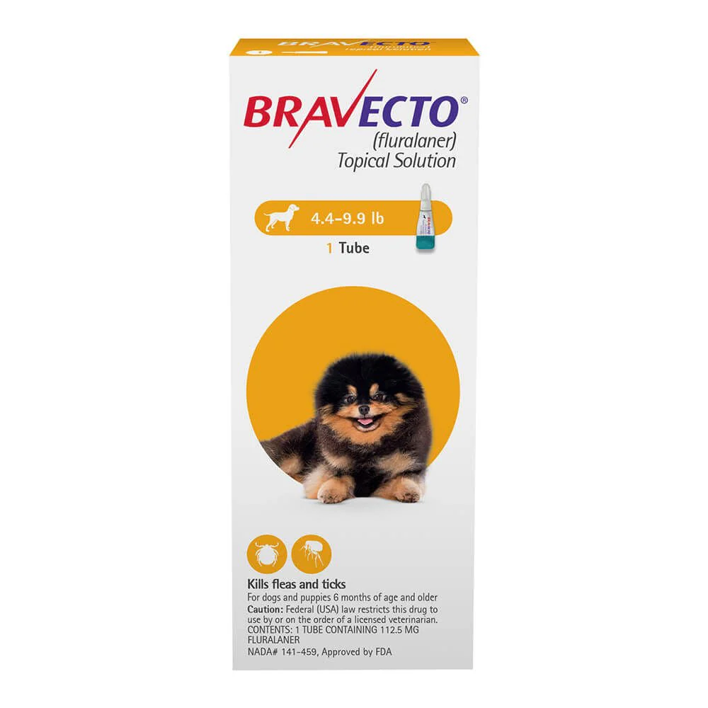 Bravecto (fluralaner topical solution) Flea & Tick 12-Week Topical for Dogs - Healthber