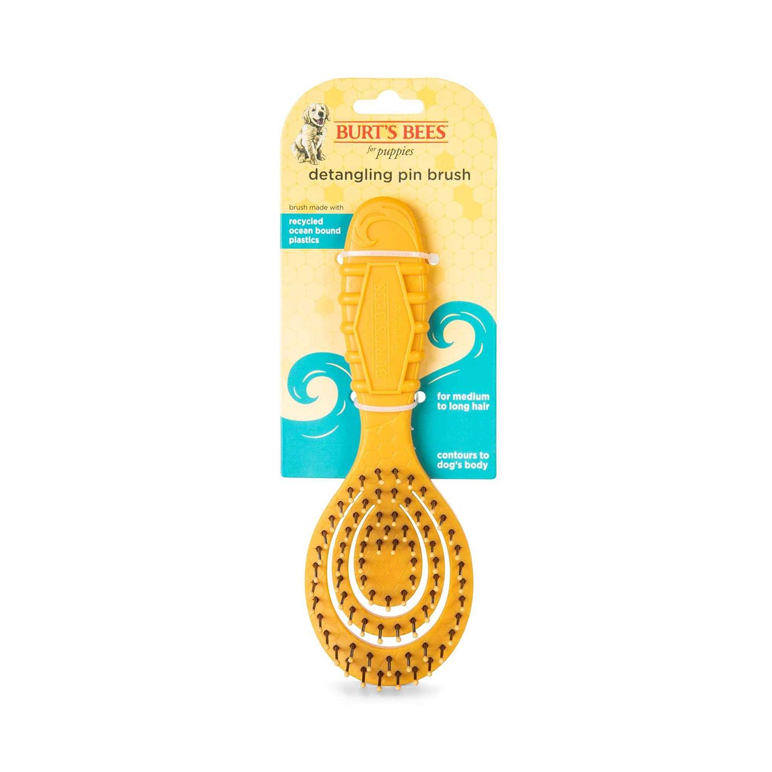 Burt’s Bees for Pets Ocean Bound Detangling Pin Brush - Healthber