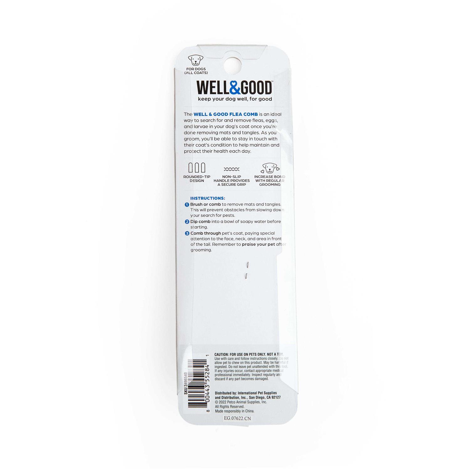 Well & Good Flea Dog Comb - Healthber