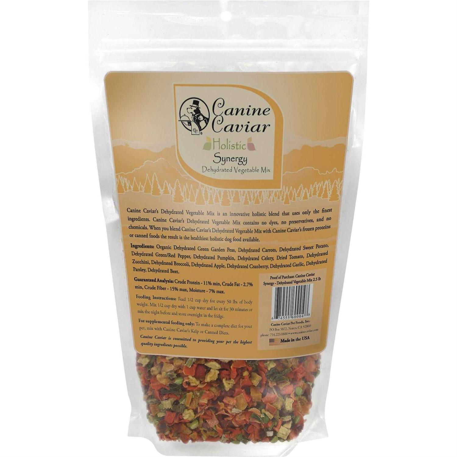 Canine Caviar Synergy Dehydrated Vegetable Mix Food Supplement - Healthber