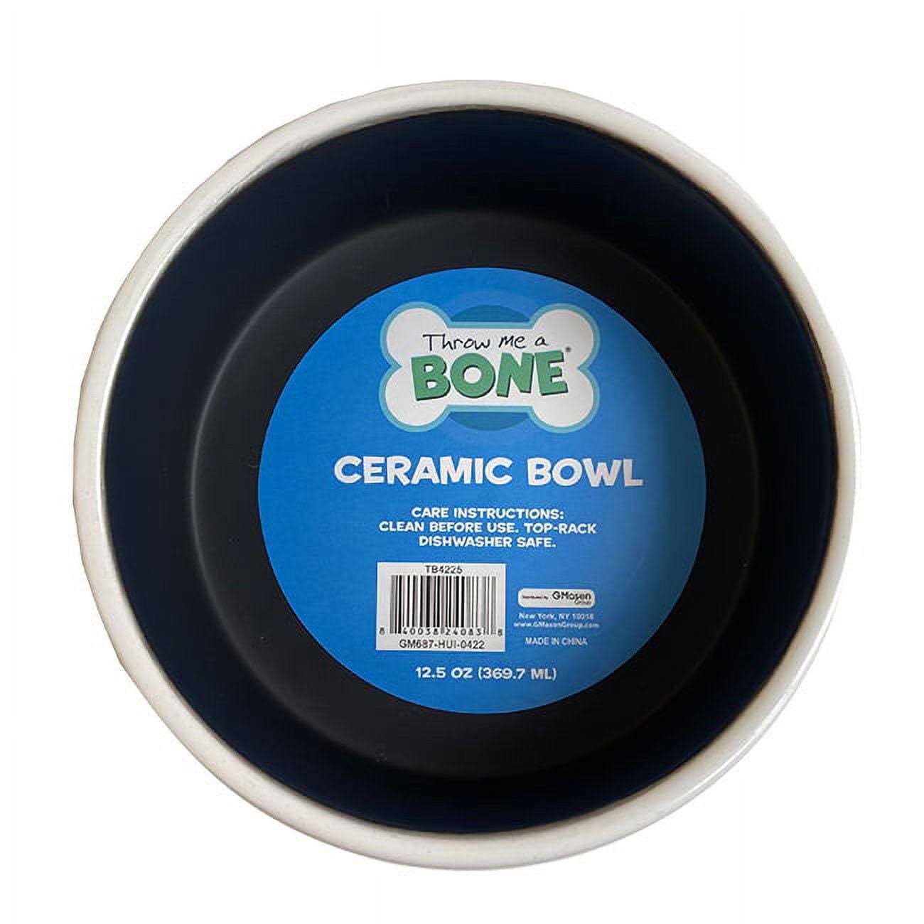 Throw Me a Bone Ceramic Dog Bowl - Healthber