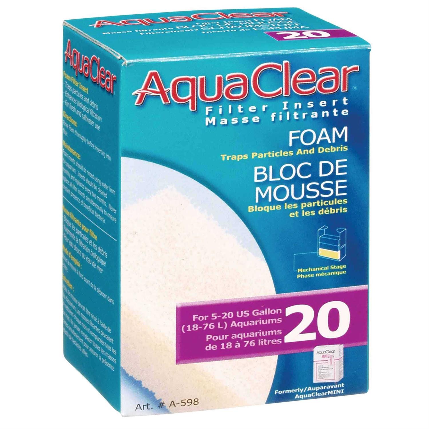 Aquaclear 20 Foam Filter Insert - Healthber
