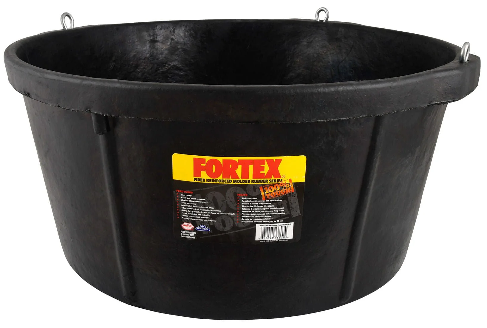 Rubber Feeder Tub, 6.5 gallon - Healthber