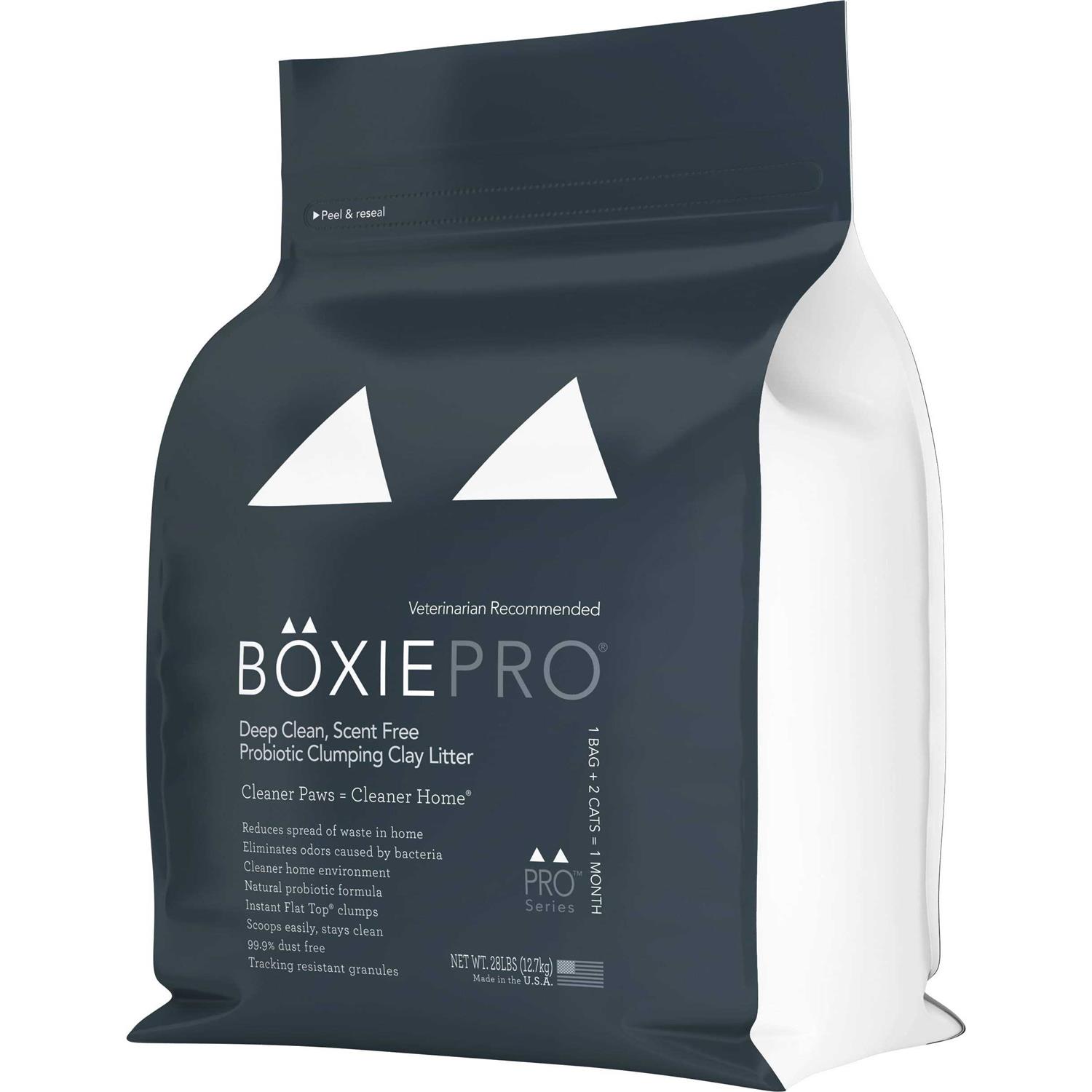 BoxiePro Deep Clean Probiotic Clumping Clay Cat Litter - Healthber