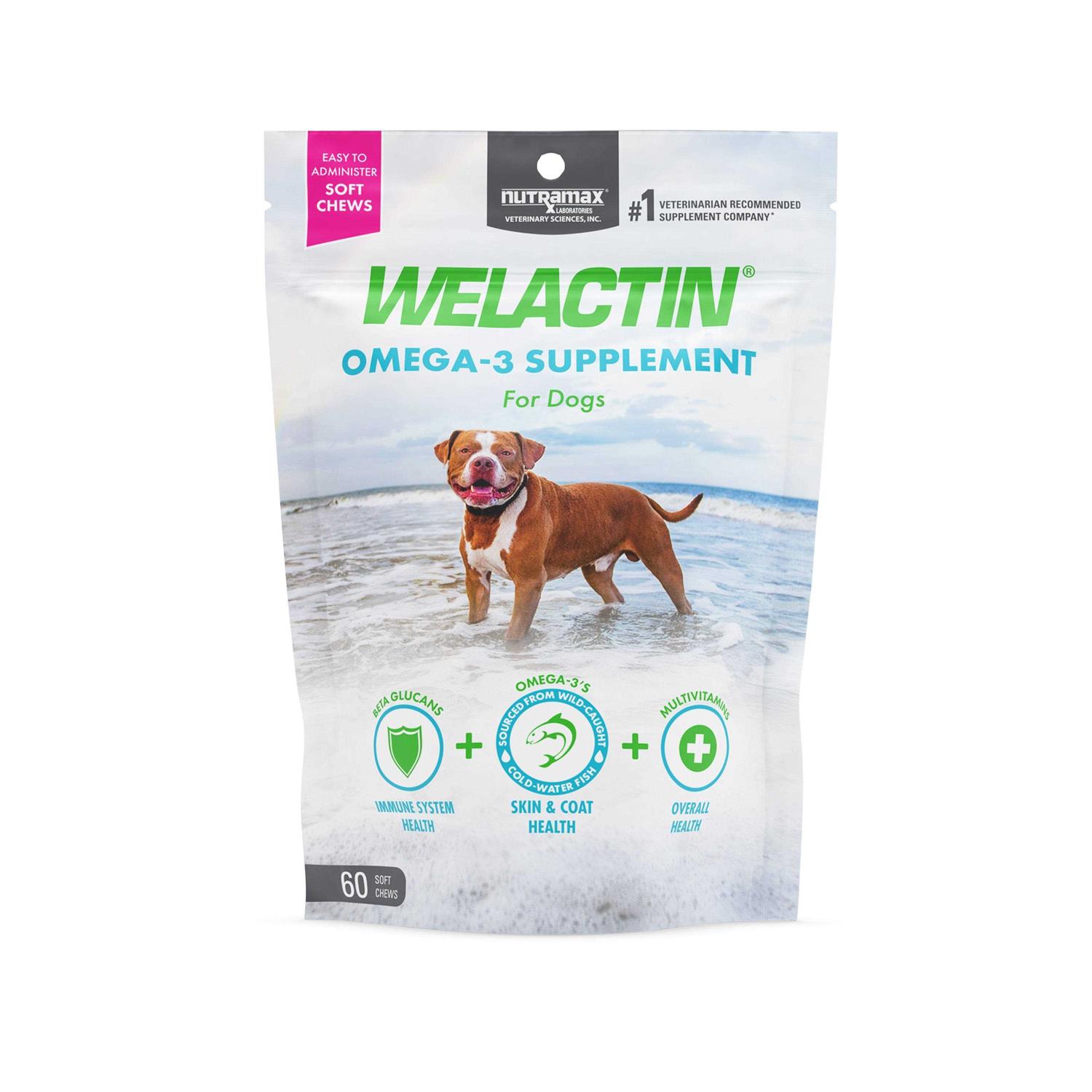 Nutramax Welactin Omega-3 Supplement Soft Chews For Dogs - Healthber