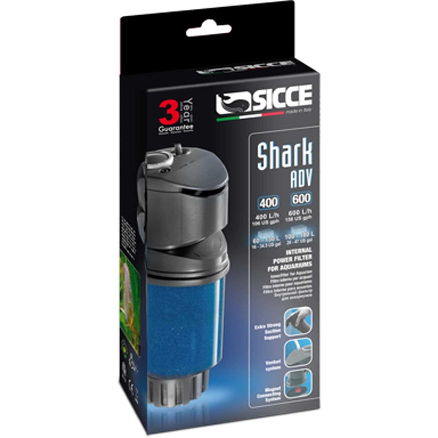 Sicce Shark ADV 600 Internal Filter - Healthber