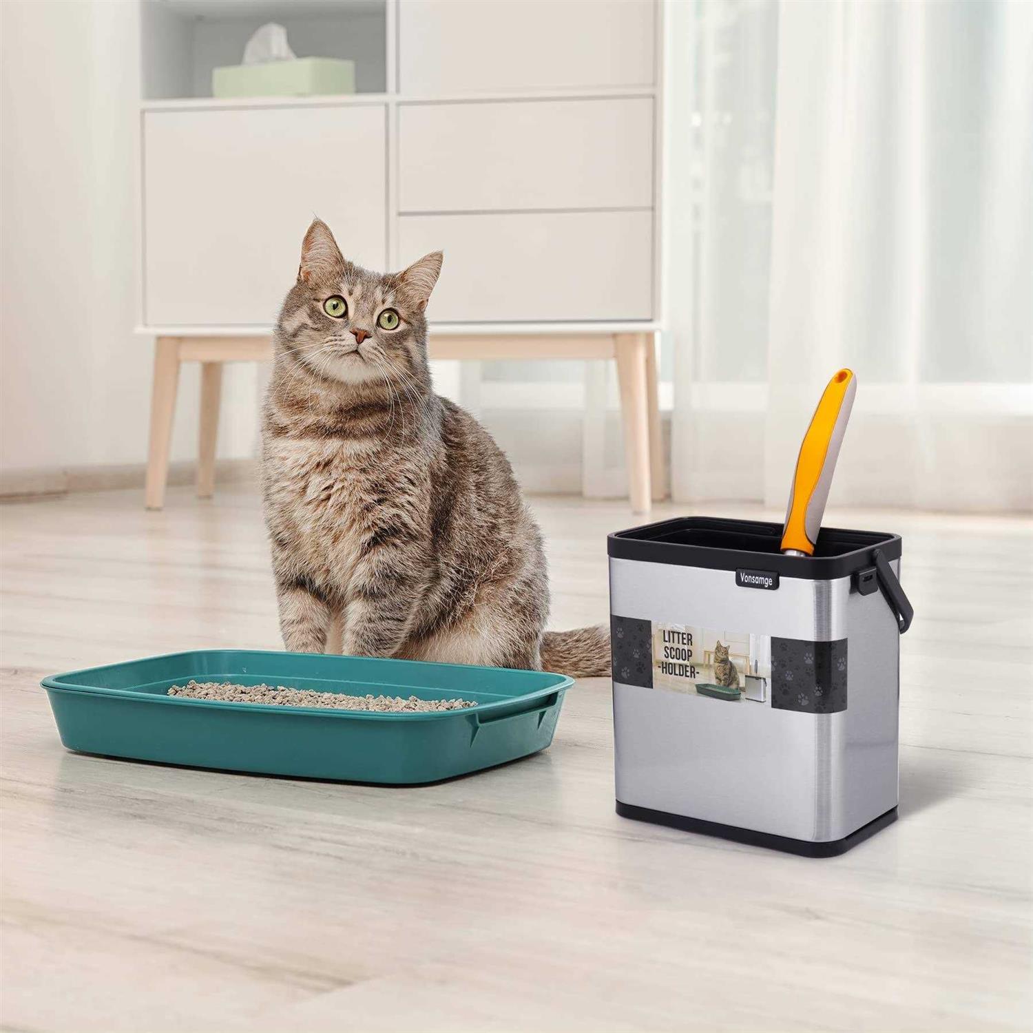 Vonsamge Universal cat Litter Scoop Holder - Healthber
