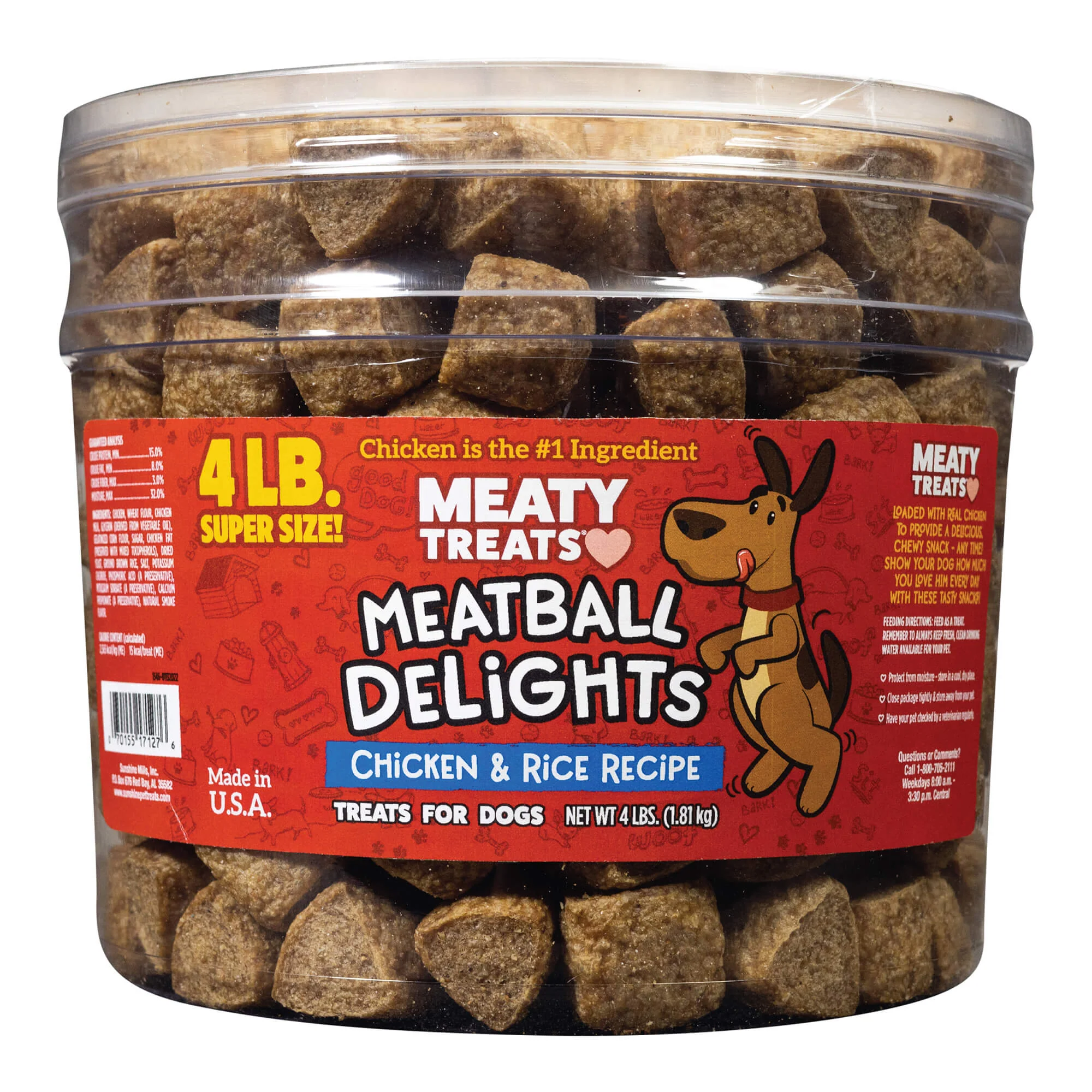 Meaty Treats Meatball Delights, Chicken & Rice Recipe - Healthber