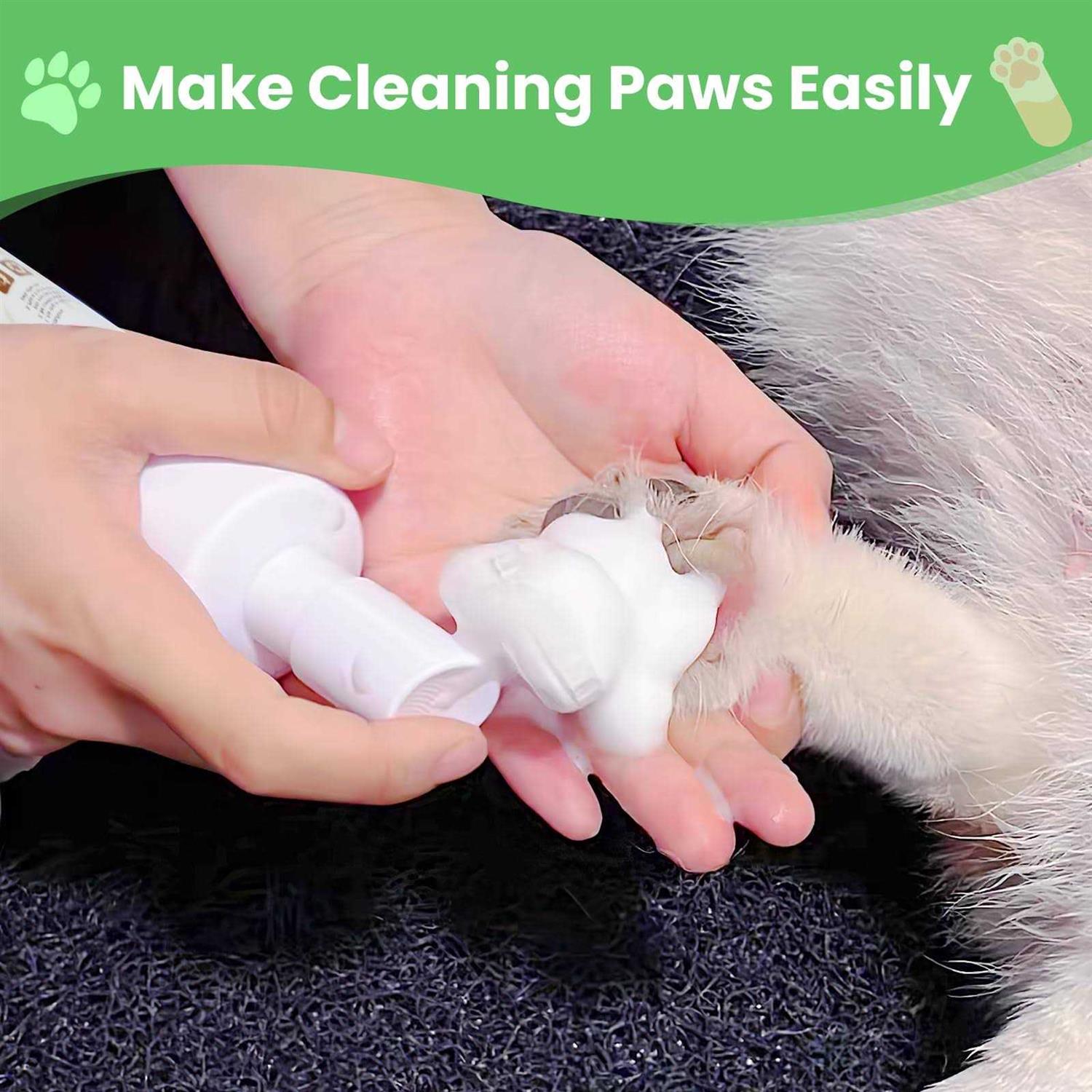 Tinioey Paw Cleaner for Dogs and Cats Clean Paws No-rinse Foaming Cleanser - Healthber