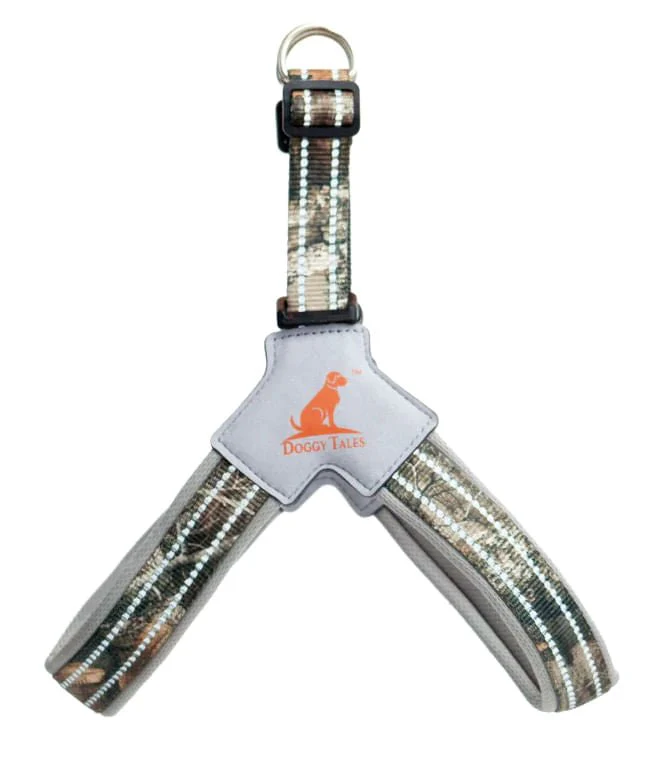 Doggy Tales Realtree Step In V Harness, Edge - Healthber