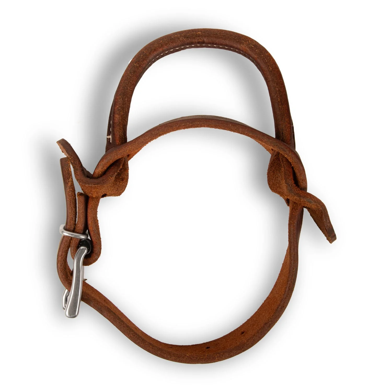 Poplar Head Premium Oiled Harness Leather Rolled Night Latch - Healthber