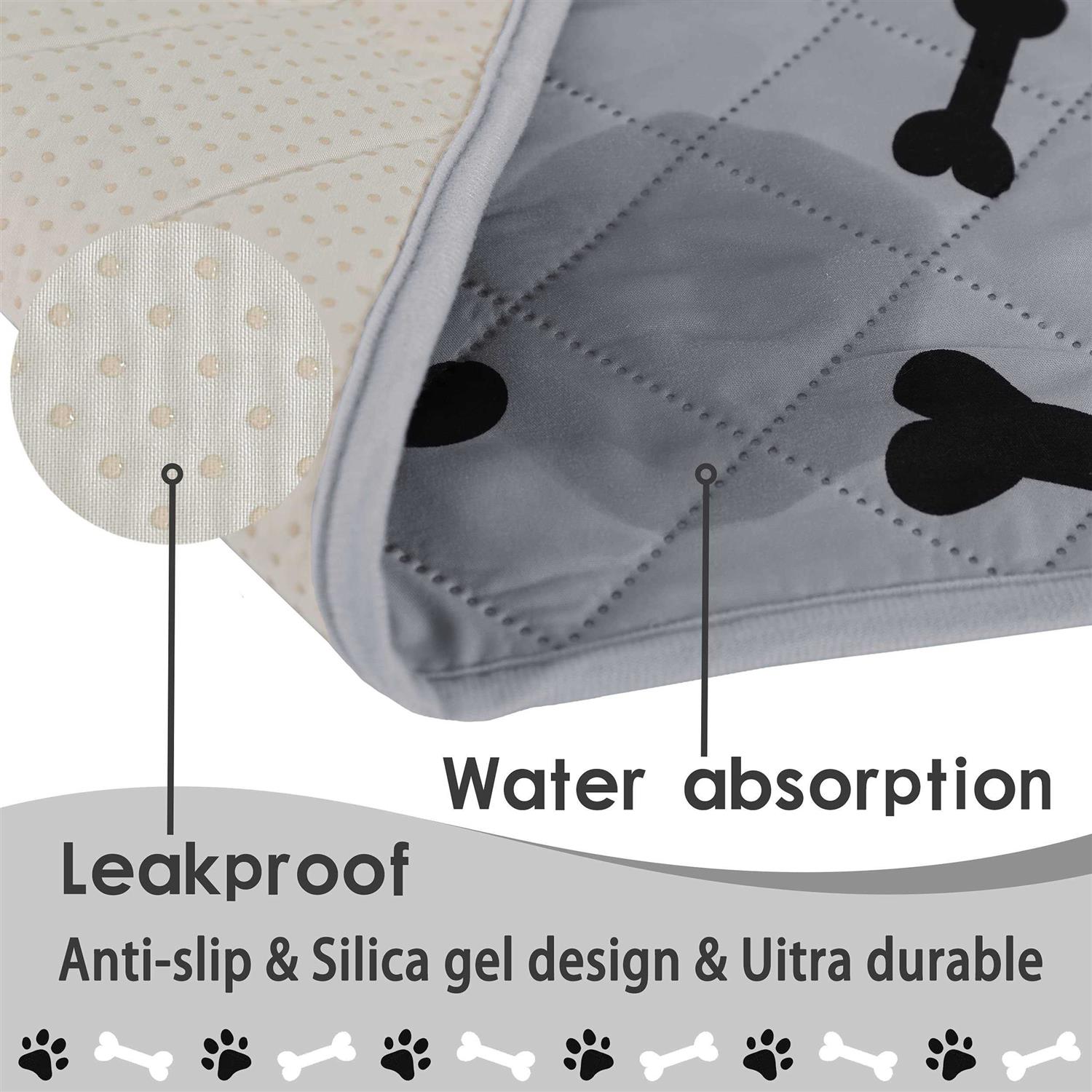 nanbowang Dog Crate Pee Pads Wahable Dog Rugs Non-Slip Puppy Pads for Small Dogs - Healthber