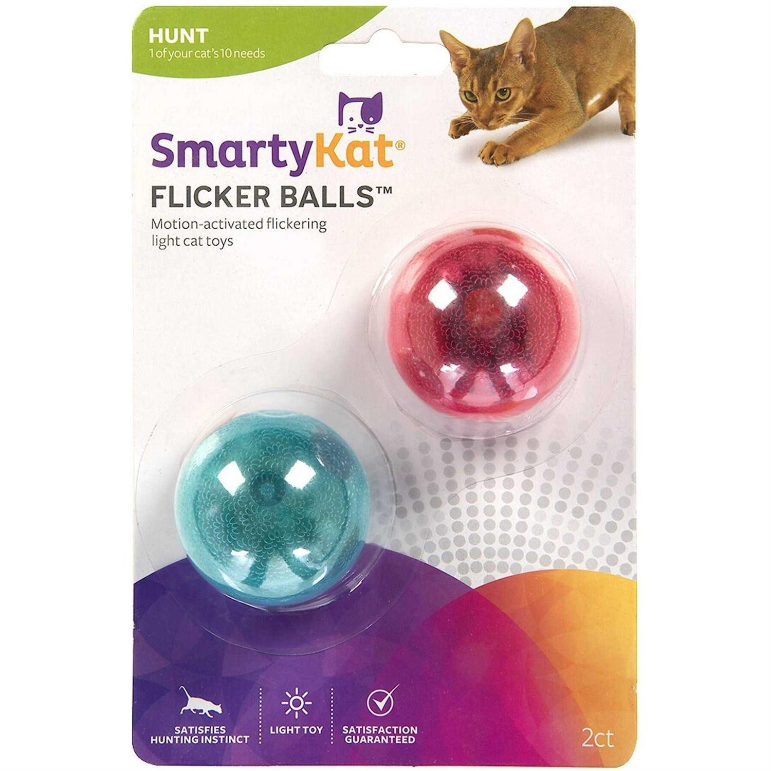 SmartyKat Flicker Balls Cat Toy - Healthber