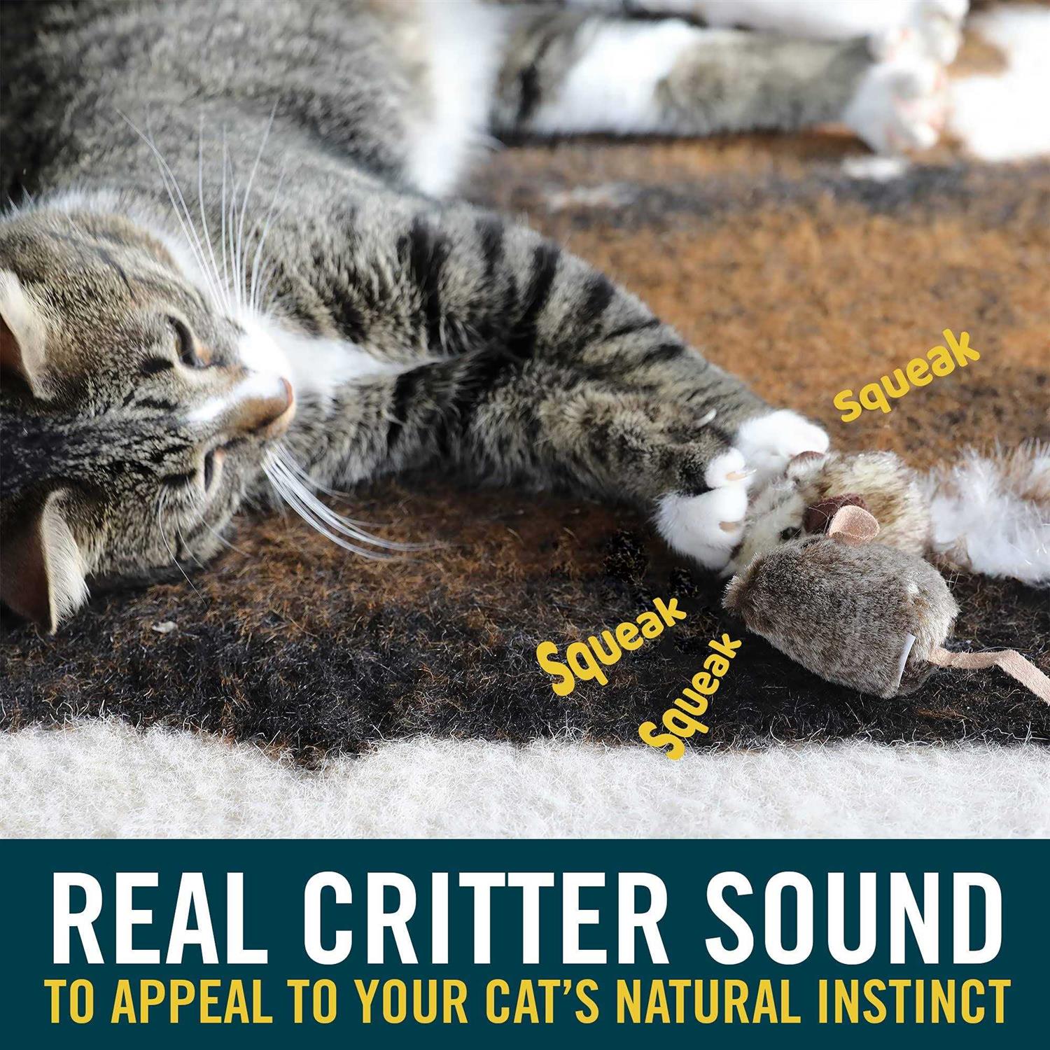 Play-N-Squeak Twice the Mice Cat Toy - Healthber