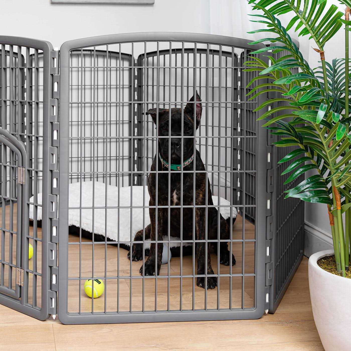 Iris Exercise 8-Panel Pet Playpen with Door - Healthber