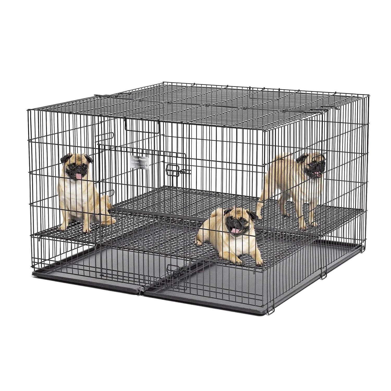 Midwest Puppy Playpen with Plastic and Floor Grid - Healthber