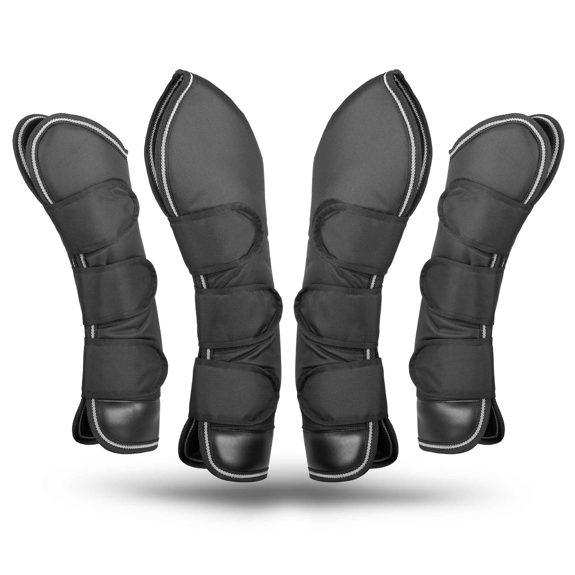 Poplar Head Horse Shipping Boots 4-Pack w/ Carry Bag - Healthber
